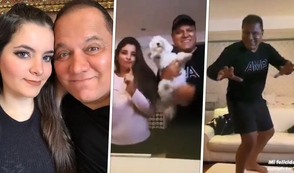 Mauricio Diez Canseco bailando al lado de su hija Camila. Fotos: Mauricio Diez Canseco/Instagram Camila Diez Canseco/Instagram