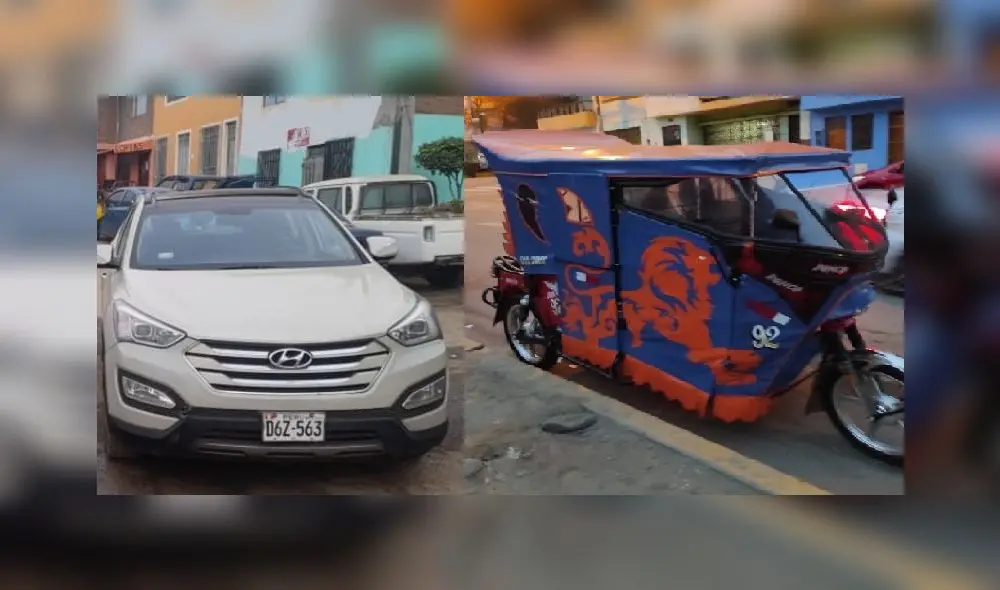 Ambos vehículos quedaron retenidos en el local de la Uprove. Foto: PNP Ambos vehículos quedaron retenidos en el local de la Uprove. Foto: PNP