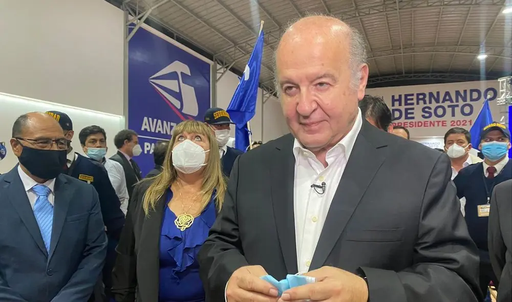 De Soto postula con Avanza País para las elecciones generales del 11 de abril. Foto: La República