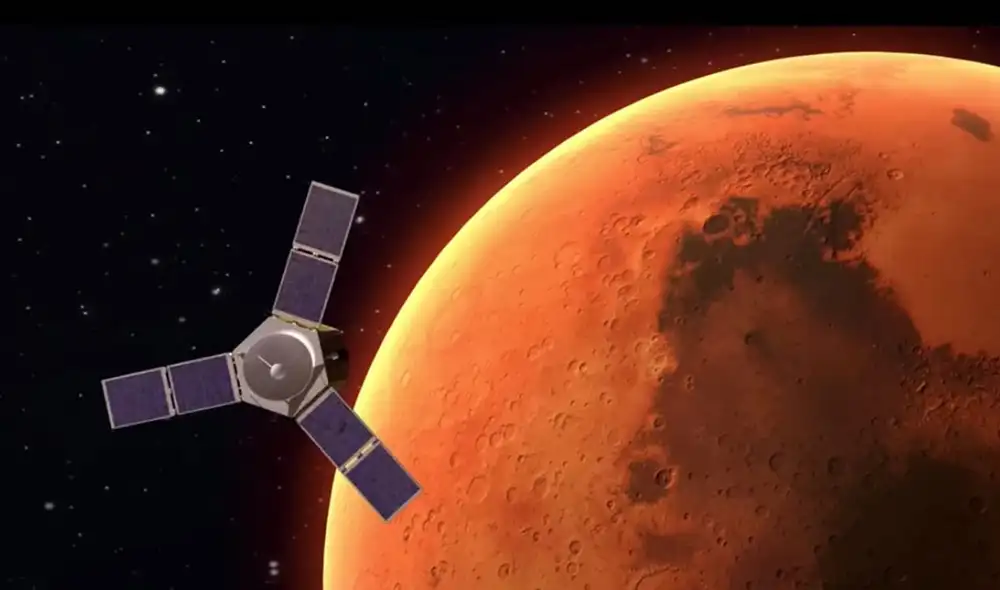 Sonda "Esperanza" llega a Marte. Foto: Difusión