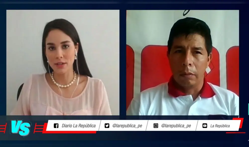 Entrevistamos a Pedro Castillo, candidato presidencial por el partido Perú Libre  en #VersusElectoral. Foto: captura/RTV