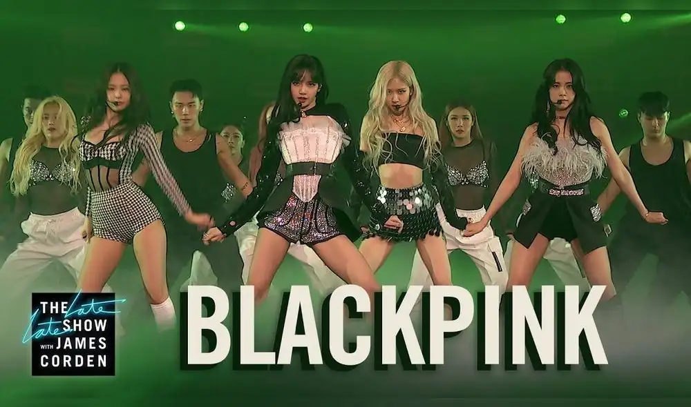 BLACKPINK se presentó en The late late show James Corden el 28 de enero del 2021. Foto: CBS