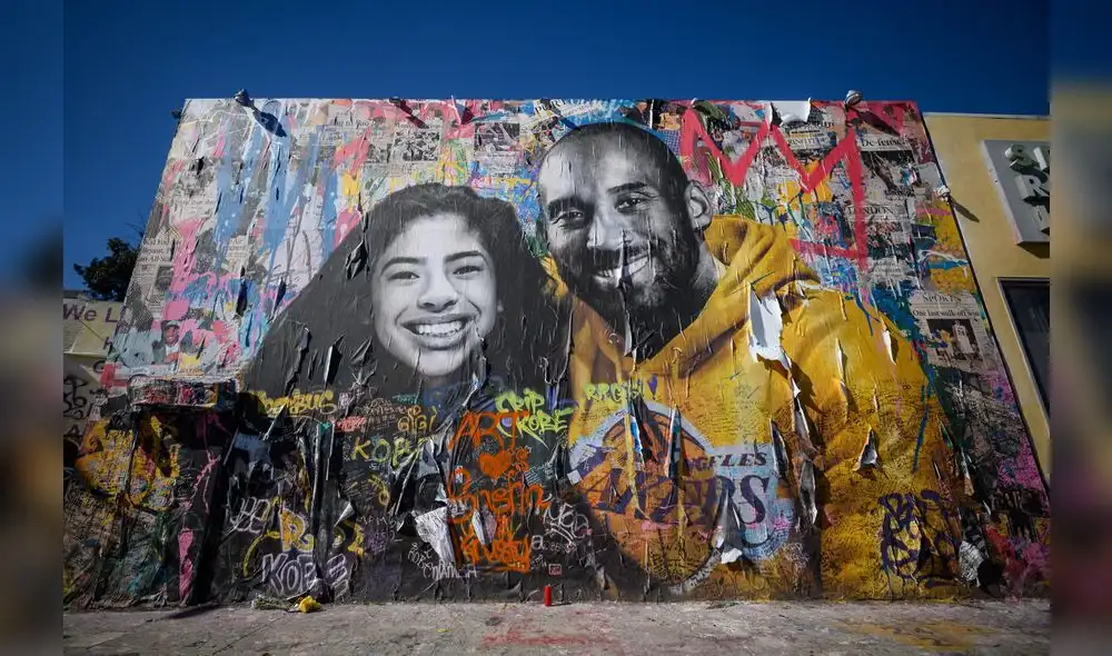 En enero pasado se cumplió un año del fallecimiento de Kobe Bryant y su hija Gianna. Foto: AFP