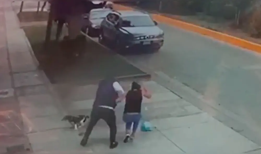 PNP intenta redoblar seguridad en la zona. Foto: Captura cámaras de videovigilancia.