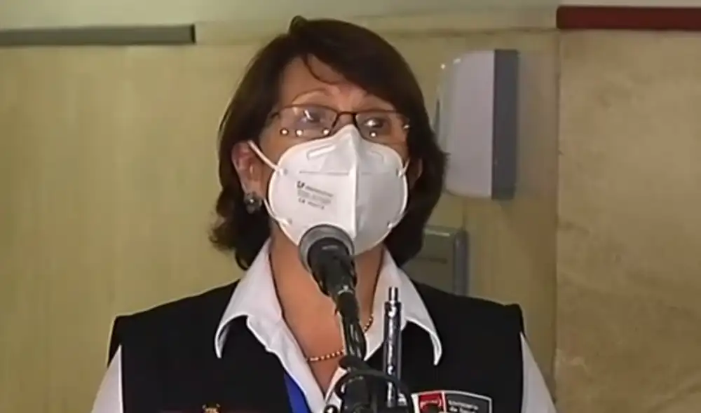 Ministra de Salud se hizo presente en la vacunación del presidente Francisco Sagasti. Foto: captura de Latina Noticias