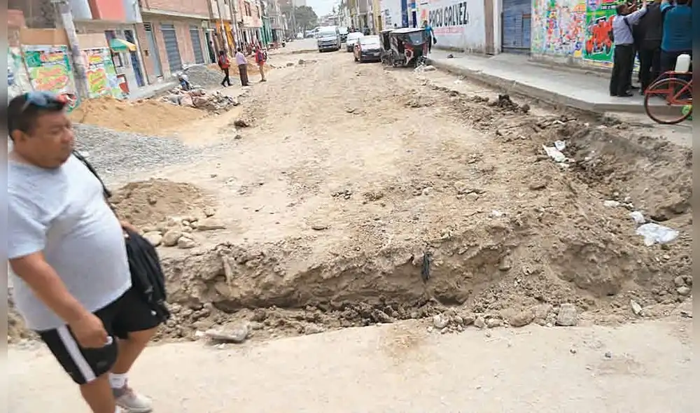 Problema. Cuando una obra no es concluida no hay como pedir cuentas a responsables. Foto: referencial