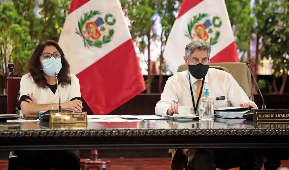 Bermúdez y Sagasti informarían nuevas disposiciones ante emergencia sanitaria. Foto: PCM Bermúdez y Sagasti informarían nuevas disposiciones ante emergencia sanitaria. Foto: PCM