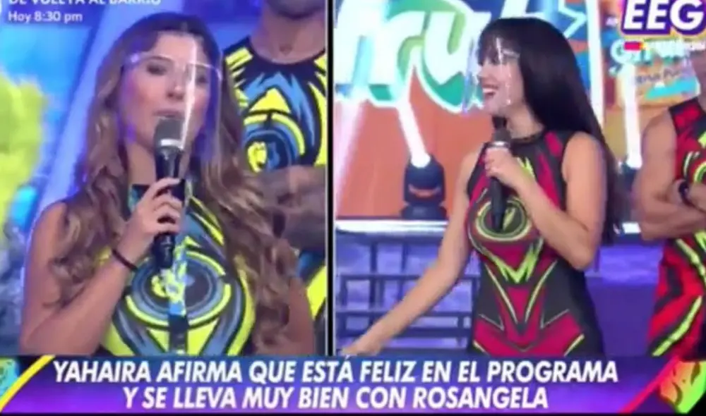 Yahaira y Rosángela bailaron "Ulalá" en el programa . Foto: captura de América TV.