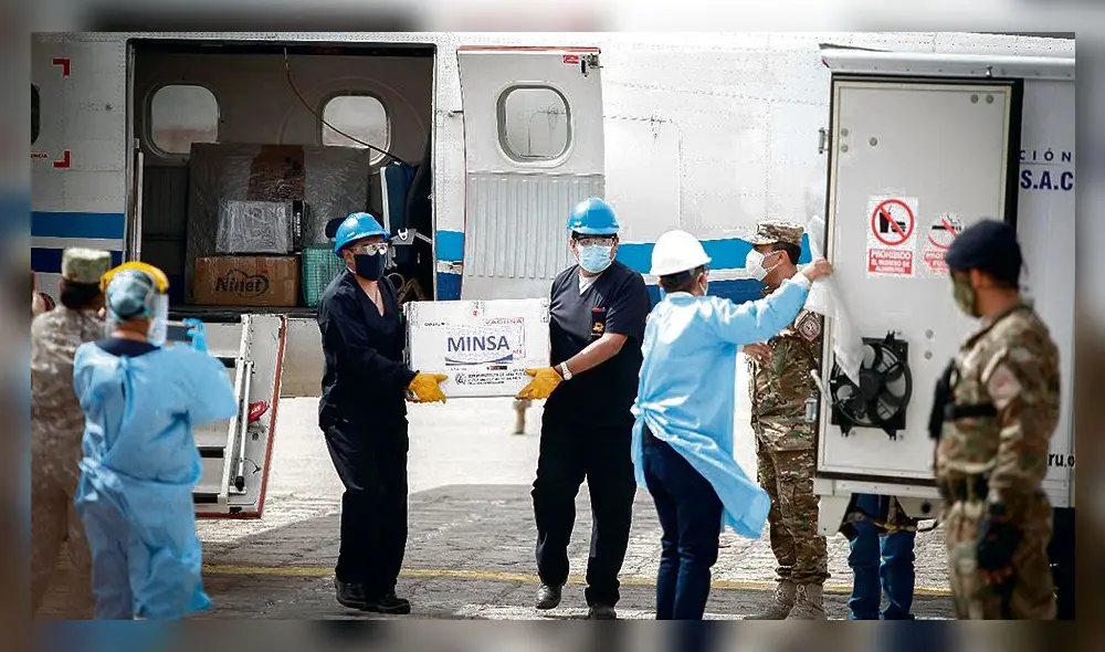 Llegaron. Arequipa recibió primer lote de vacunas. Foto: Rodrigo Talavera