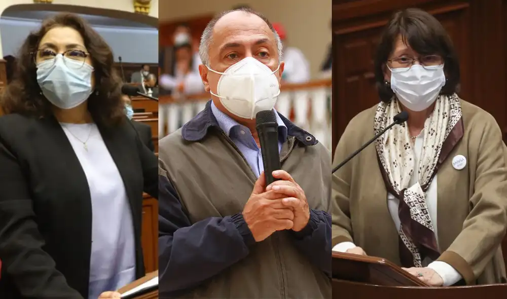 Violeta Bermúdez, Javier Palacios, y Pilar Mazzetti deberán responder ante el pleno sobre medidas contra la pandemia. Foto: composición / La República
