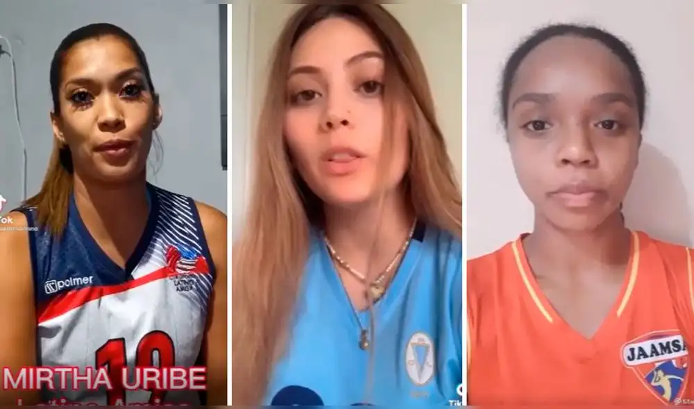 Las jugadores de vóley grabaron un video en TikTok para pedir el retorno del deporte. Foto: captura/TikTok Las jugadores de vóley grabaron un video en TikTok para pedir el retorno del deporte. Foto: captura/TikTok