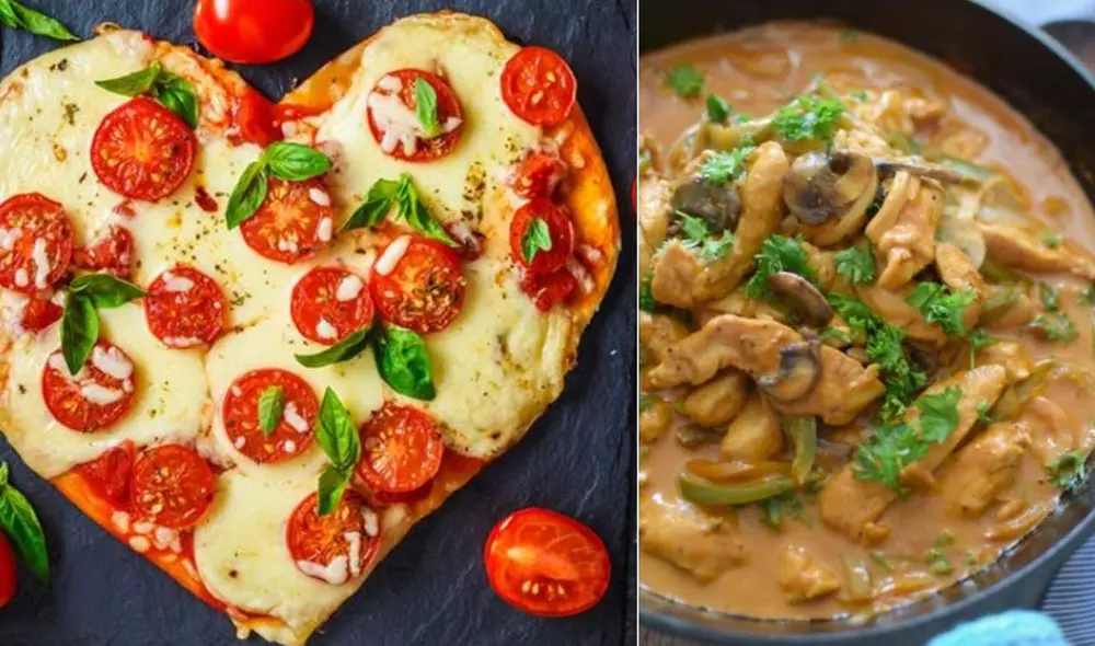Descubre las mas ricas comidas que pueden disfrutar en el Día de San Valentín. Foto: composición pequerecetas/ bizcochosysancochos