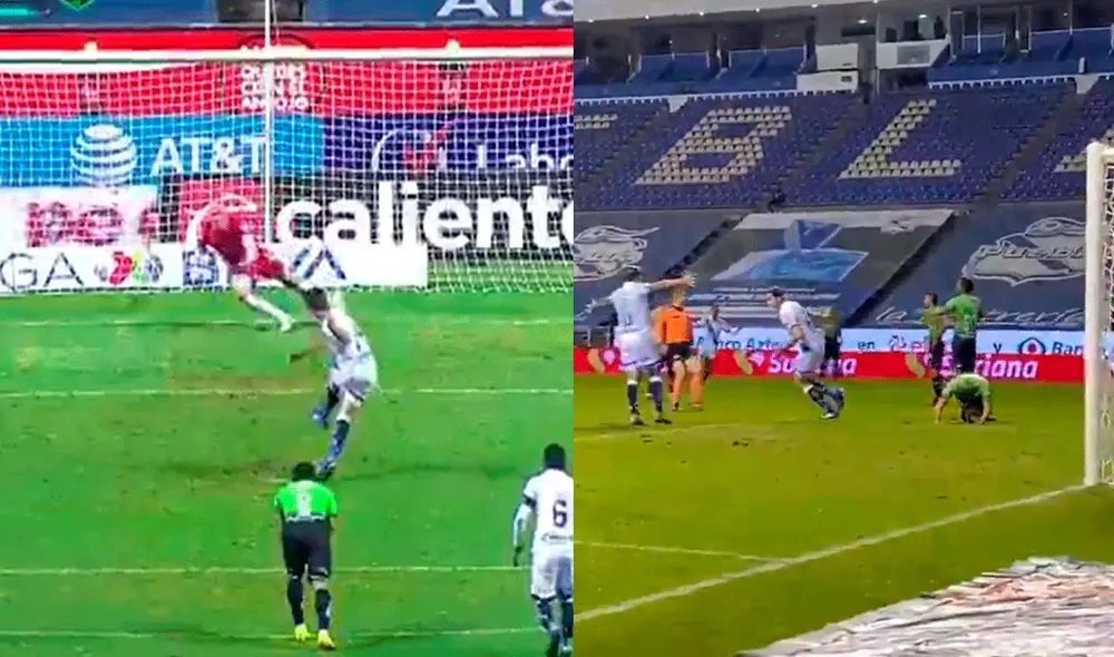 Santiago Ormeño llegó a los 12 goles con el Puebla en la Liga MX. Foto: composición de La República Santiago Ormeño llegó a los 12 goles con el Puebla en la Liga MX. Foto: composición de La República