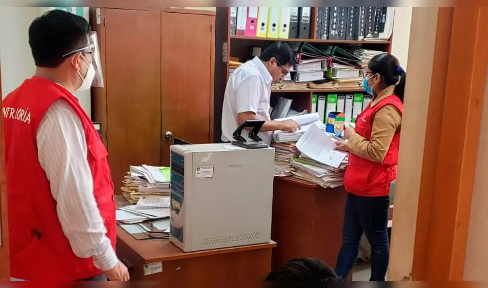 Auditores realizaron acciones de control en la UGEL Casma. Foto: Contraloría