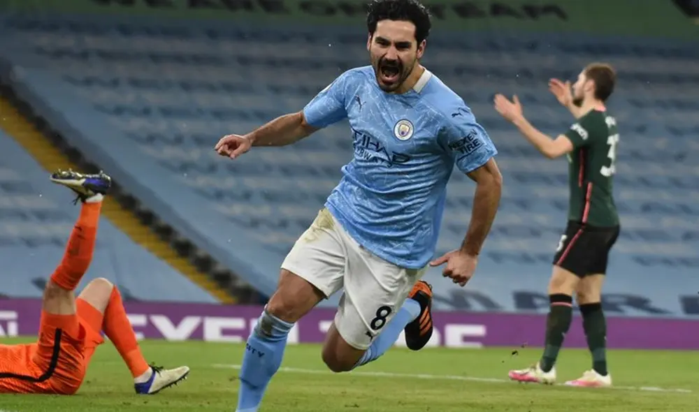 İlkay Gündoğan lideró el triunfo del Manchester City con un doblete. Foto: EFE İlkay Gündoğan lideró el triunfo del Manchester City con un doblete. Foto: EFE