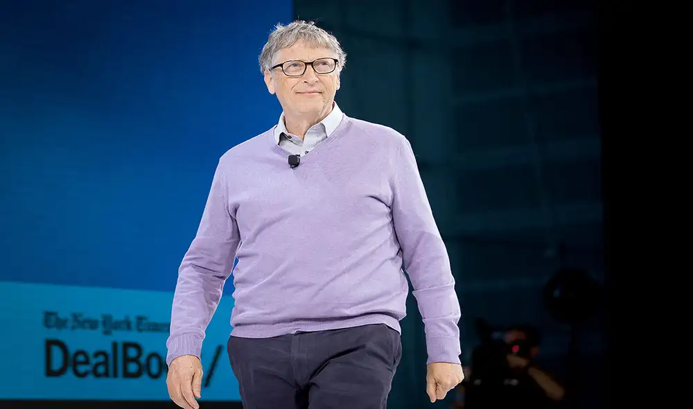 Bill Gates sostuvo que el objetivo debe ser "la eliminación de los gases de efecto invernadero para 2050". Foto: AFP