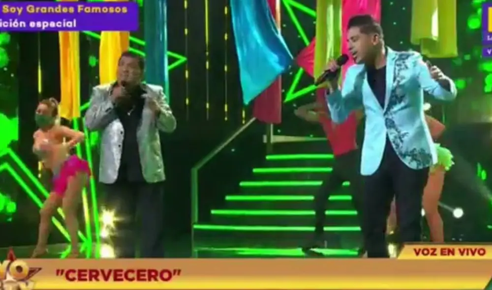 'Makuko' y John Kelvin hicieron una fiesta en el programa. Foto: captura de Latina