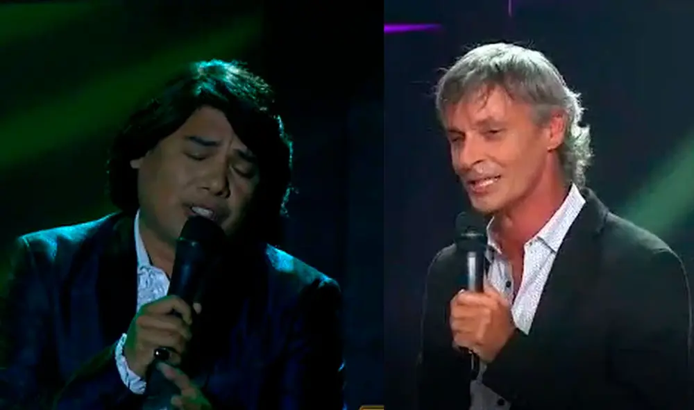 Tony Cam ‘Sandro’ y Jean Paul Strauss pasaron a la gran semifinal de Yo soy, Grandes batallas, grandes famosos.  Foto: composición Latina