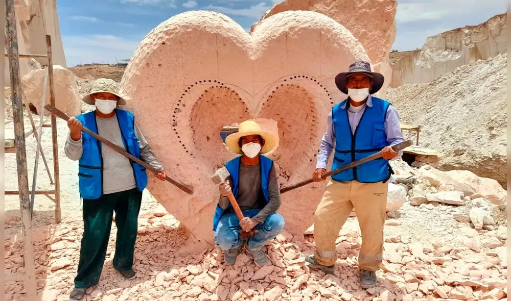 Corazón es uno de los tantos atractivos de la Ruta Turística del Sillar. Foto: Promarequipa.