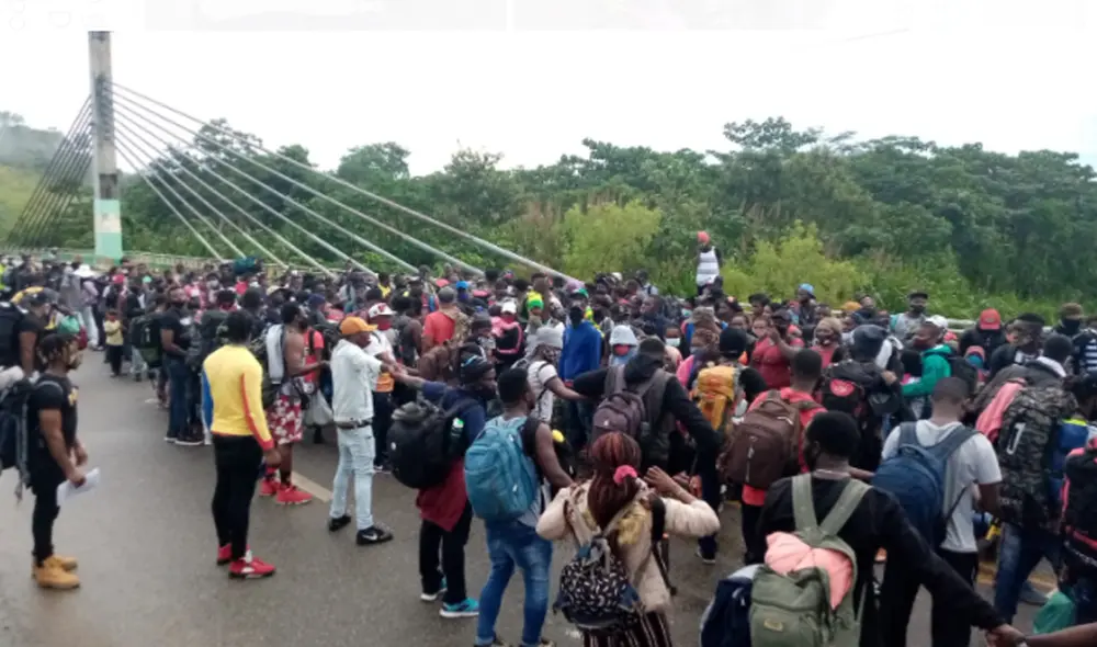 Migrantes aseguran que su intención no es quedarse en el Perú, sino continuar su camino. Foto: Paolo Peña Migrantes aseguran que su intención no es quedarse en el Perú, sino continuar su camino. Foto: Paolo Peña