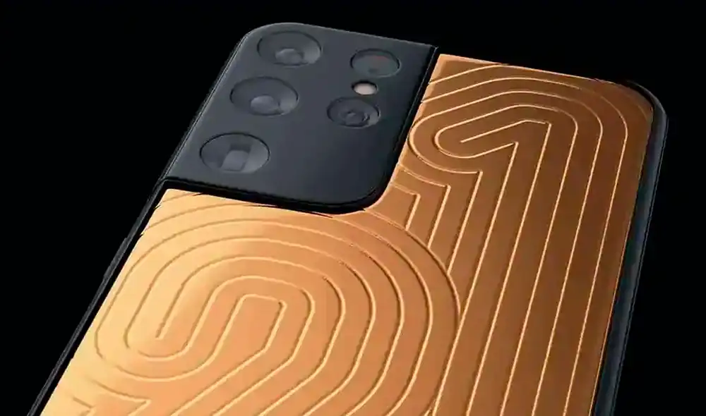 Esta versión del Samsung Galaxy S21 Ultra fue diseñada por Caviar, una marca que se dedica a la personalización de smartphones con diseños lujosos. Foto: HT Tech