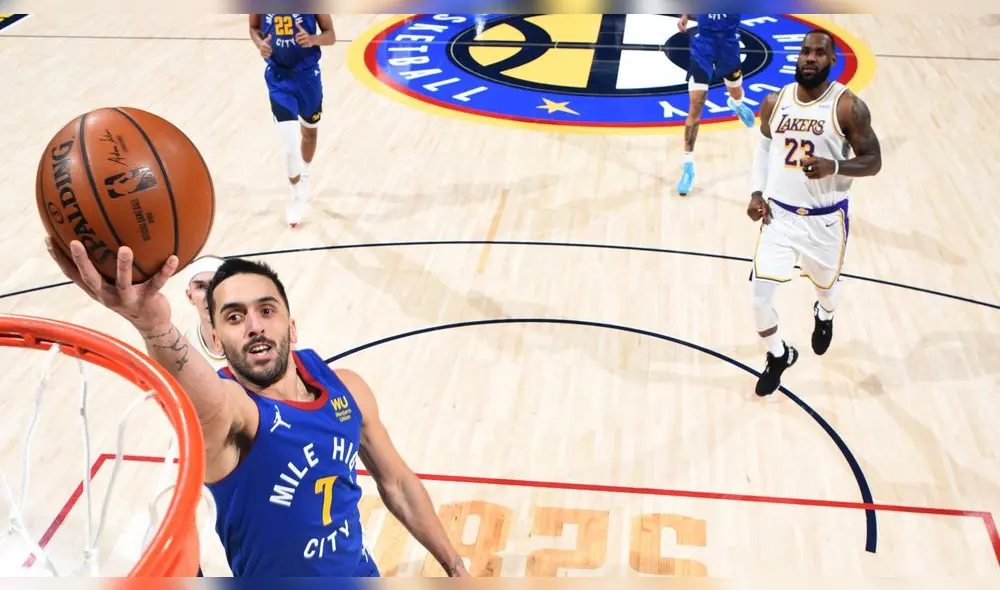 El argentino Facundo Campazzo participó en la victoria de los Nuggets. Foto: NBA