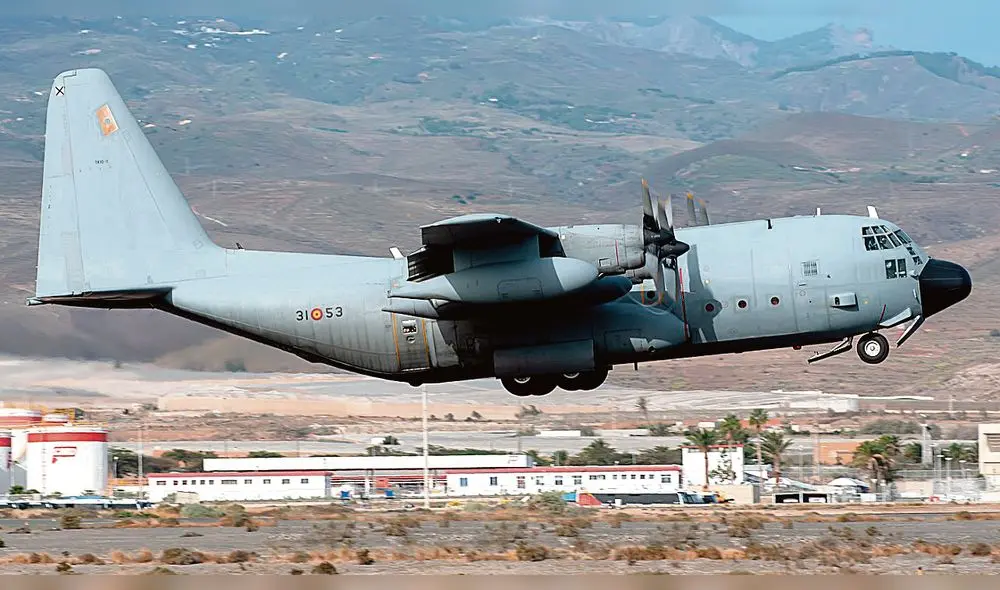 Logística. El Hércules puede reabastecer en el aire a otras aeronaves y ser un avión cisterna. Foto: difusión Logística. El Hércules puede reabastecer en el aire a otras aeronaves y ser un avión cisterna. Foto: difusión