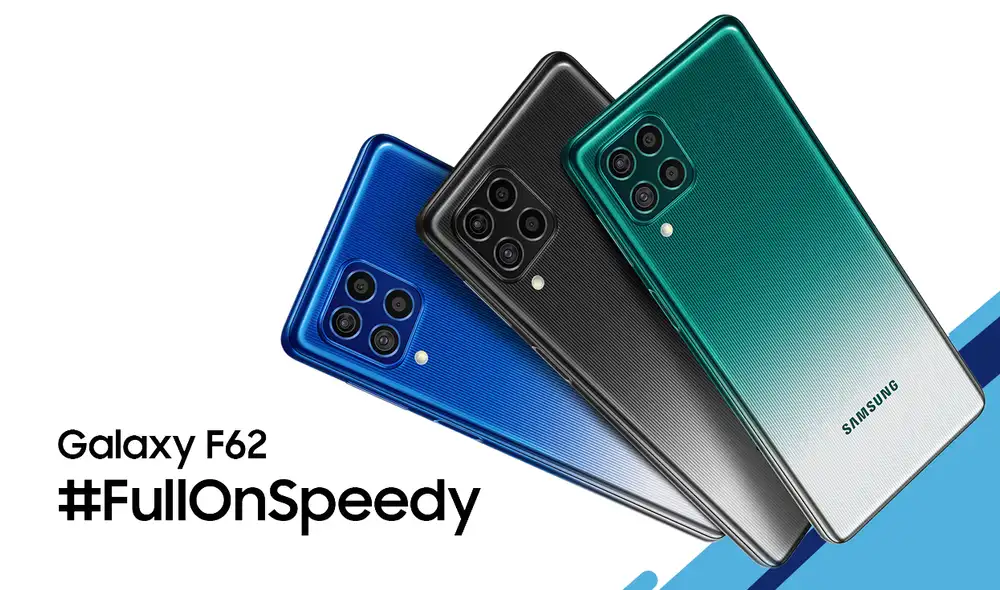 El Galaxy F62 está impulsado por el mismo procesador del Galaxy Note 10. Foto: Samsung