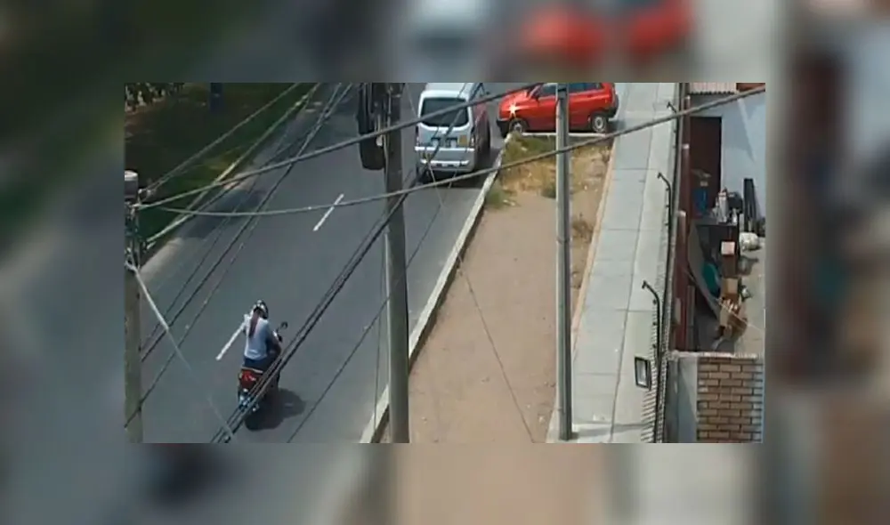 Mujer resultó con heridas leves. Foto: captura/ difusión