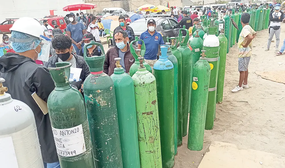 Crisis. Déficit de oxigeno alcanza las 110 toneladas diarias. Foto: difusión Crisis. Déficit de oxigeno alcanza las 110 toneladas diarias. Foto: difusión