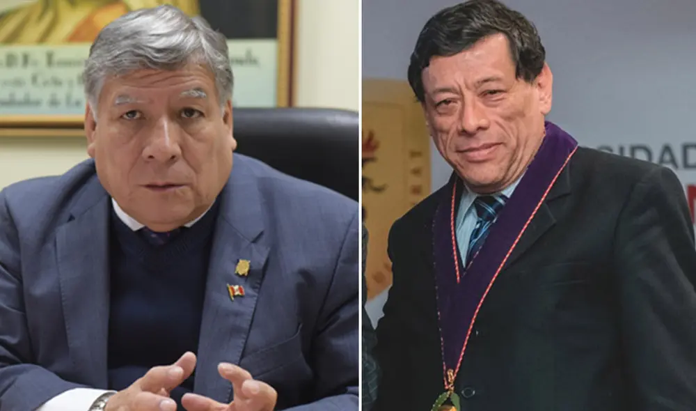 Los rectores Orestes Cachay (UNMSM) y Luis Varela (UPCH) se beneficiaron con las vacunas Sinopharm. Foto: composición/La República Los rectores Orestes Cachay (UNMSM) y Luis Varela (UPCH) se beneficiaron con las vacunas Sinopharm. Foto: composición/La República