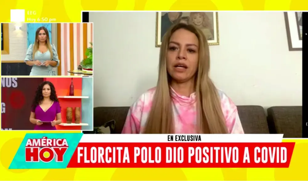 Flor Polo no pudo evitar quebrarse al hablar de la situación de Néstor Villanueva: “Él sigue aún mal, sigue tosiendo un poco". Foto: captura América TV Flor Polo no pudo evitar quebrarse al hablar de la situación de Néstor Villanueva: “Él sigue aún mal, sigue tosiendo un poco". Foto: captura América TV