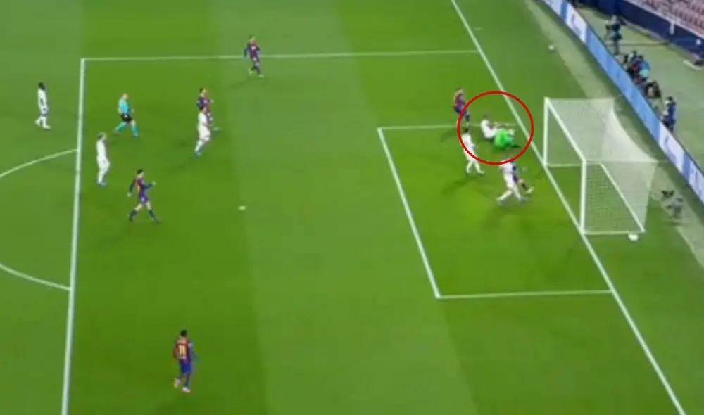 Navas evitó el primero en el Barcelona vs. PSG. Foto: captura ESPN Navas evitó el primero en el Barcelona vs. PSG. Foto: captura ESPN