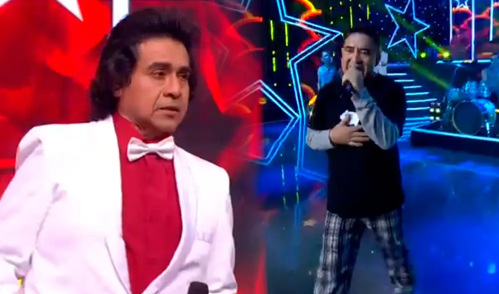 Miguel Ángel Ponce no pudo contra el imitador del cantante venezolano. Foto: captura/Latina