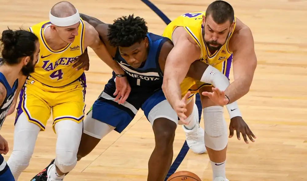 Los Angeles Lakers se mantienen en el segundo lugar de la Conferencia Oeste. Foto: EFE Los Angeles Lakers se mantienen en el segundo lugar de la Conferencia Oeste. Foto: EFE