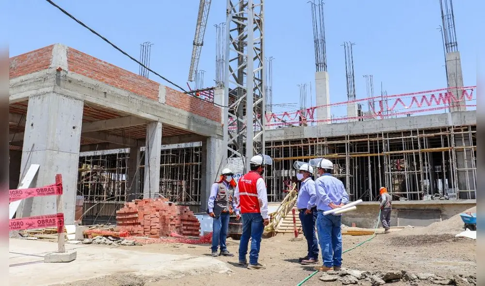 Construcción de complejo educativo en suspenso. Foto: La República Construcción de complejo educativo en suspenso. Foto: La República