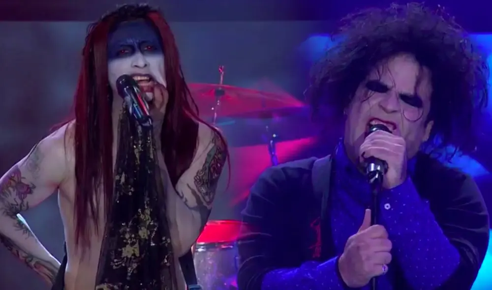 "Todos esos elementos los has puesto en escena. Me conmueve tu historia", dijo Maricarmen Marín al imitador de Marilyn Manson. Foto: composición Latina "Todos esos elementos los has puesto en escena. Me conmueve tu historia", dijo Maricarmen Marín al imitador de Marilyn Manson. Foto: composición Latina