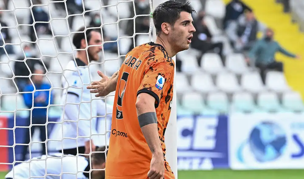 Álvaro Morata jugó los últimos 28 minutos del partido. Foto: AFP Álvaro Morata jugó los últimos 28 minutos del partido. Foto: AFP