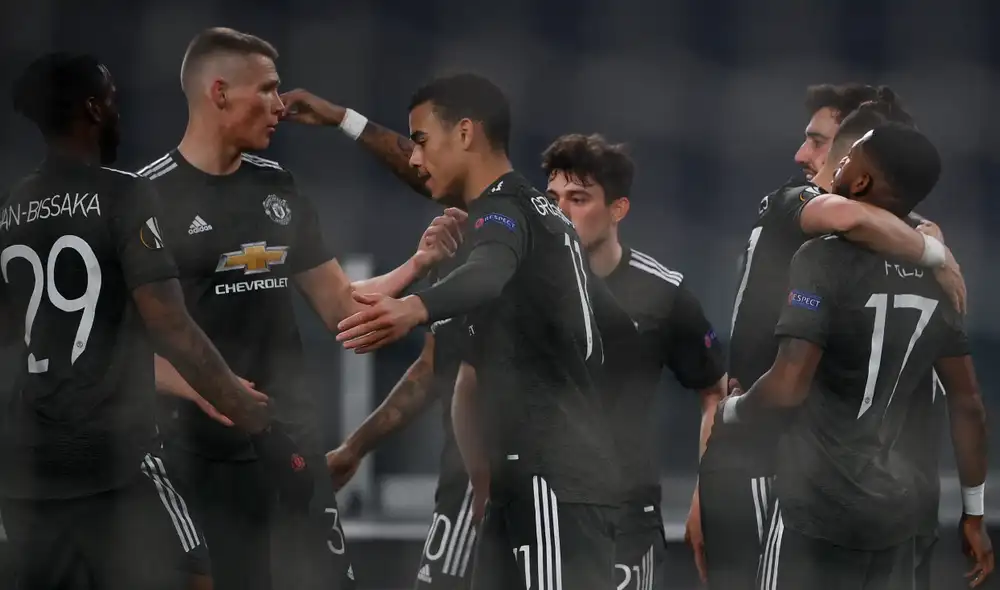 Bruno Fernandes abrió el marcador. Foto: AFP