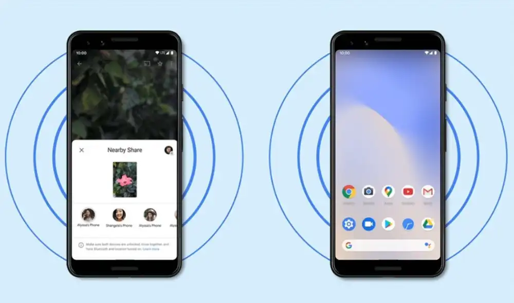 Esta es la alternativa de Android para la función AirDrop que tienen los iPhone. Foto: Xataka