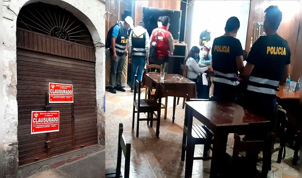 Fiscalizadores iniciaron proceso sancionador contra dueños de local. Foto: Municipalidad de Arequipa.