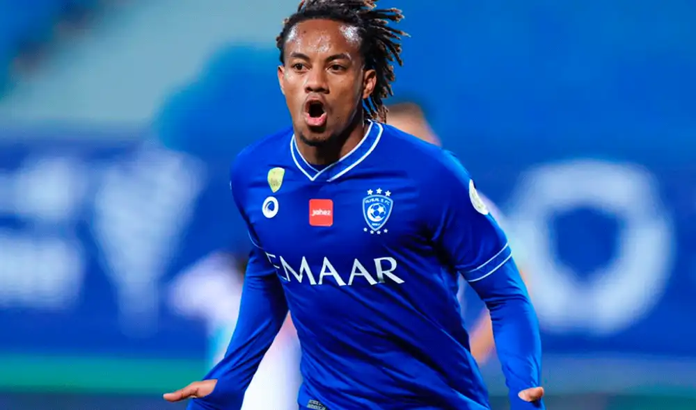 En lo que va del 2021, André Carrillo lleva anotando dos goles con el Al Hilal, su anterior víctima fue el Abha el 4 de enero. Foto: Al Hilal/Twitter