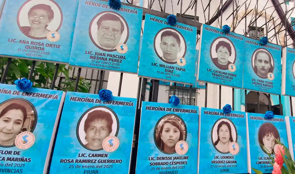 Enfermeros perdieron la vida durante la pandemia. Foto: URPI / GLR