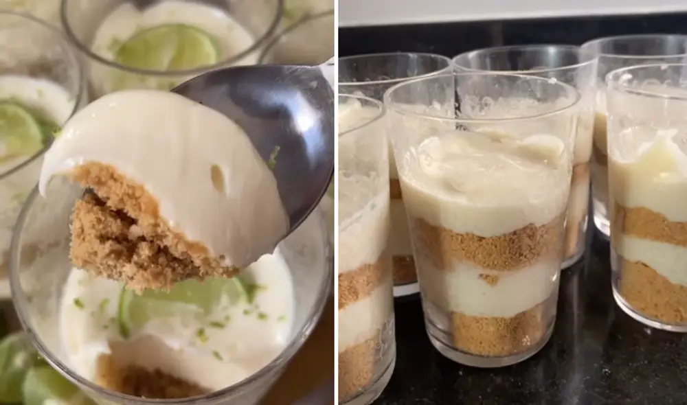 La autora del video aprovechó el confinamiento para preparar un postre peruano. Foto: captura de TikTok