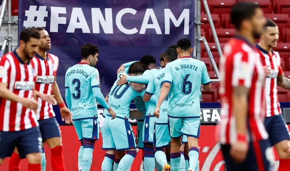 En el Wanda Metropolitano, Atlético de Madrid vs. Levante se enfrentaron en la jornada 24 de LaLiga. Foto: EFE