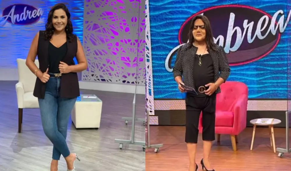 Andrea Llosa tomó con un humor la imitación que le hicieron. Foto: Andrea Llosa/Instagram, Jorge Benavides/Instagram