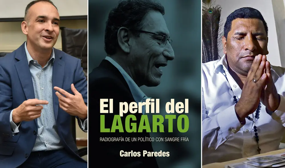 Paredes publicó el libro El perfil del Lagarto, donde recorre la carrera del expresidente Martín Vizcarra. Foto: composición/La República Paredes publicó el libro El perfil del Lagarto, donde recorre la carrera del expresidente Martín Vizcarra. Foto: composición/La República