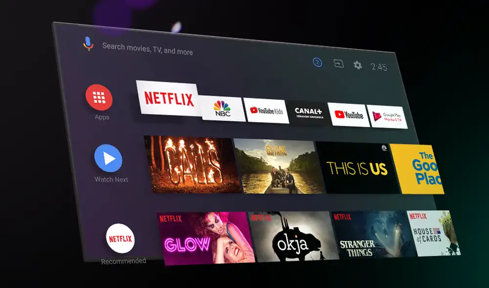 Podrás disfrutar de la última versión de Android TV. Foto: Google Podrás disfrutar de la última versión de Android TV. Foto: Google