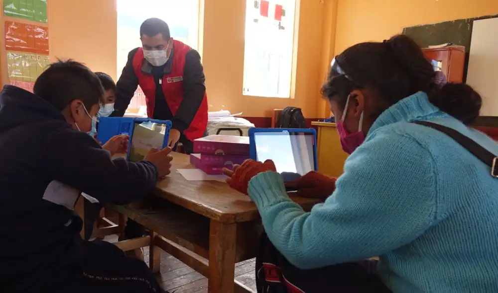 Algunos estudiantes de zonas rurales pudieron retornar a clases presenciales desde el año pasado. Foto: Minedu Algunos estudiantes de zonas rurales pudieron retornar a clases presenciales desde el año pasado. Foto: Minedu