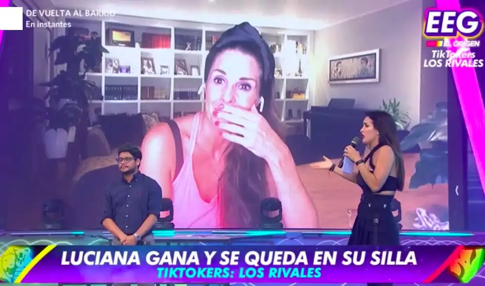 “Me parece increíble cómo Rebeca puede hacer eso, no está siendo profesional", le dijo Rosángela a la conductora. Foto: captura América TV “Me parece increíble cómo Rebeca puede hacer eso, no está siendo profesional", le dijo Rosángela a la conductora. Foto: captura América TV